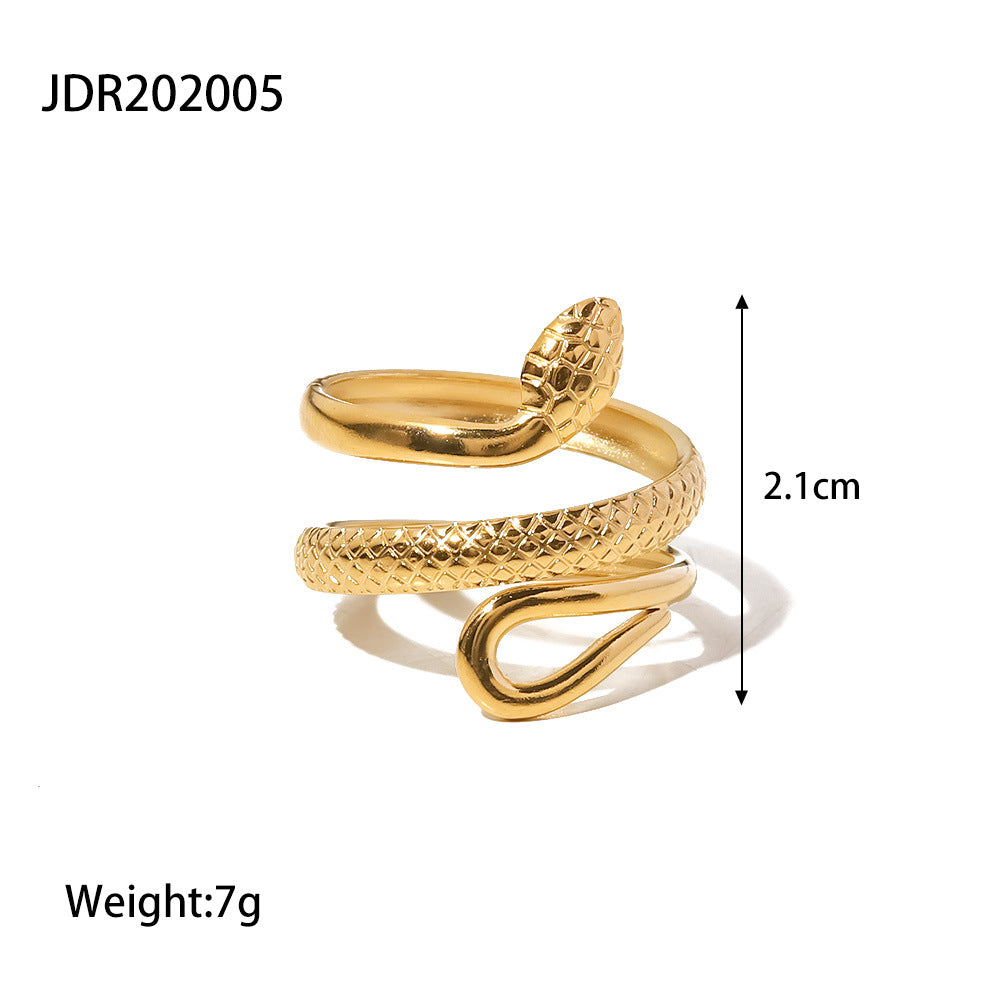 Retro style ring snake shaped ring women's ring fashionable temperament bracelet